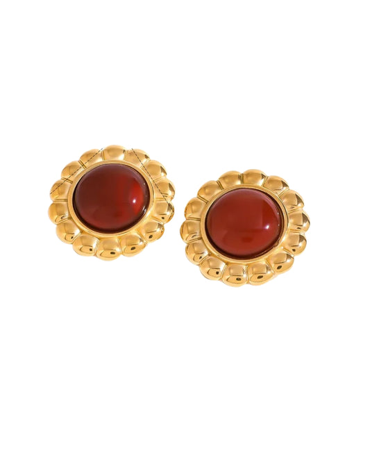 Glided Round Ear-stud